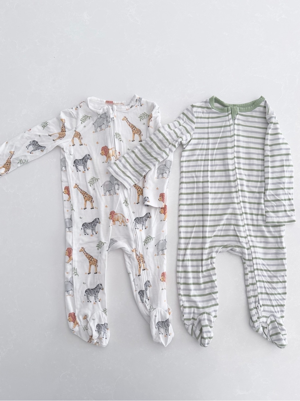 Little Me Infant Unisex Bamboo Sleeper Set (2 Pack) | Size 3M